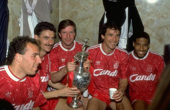 Ronnie Rosenthal, Ian Rush, Ronnie Whelan, Alan Hansen and John Barnes